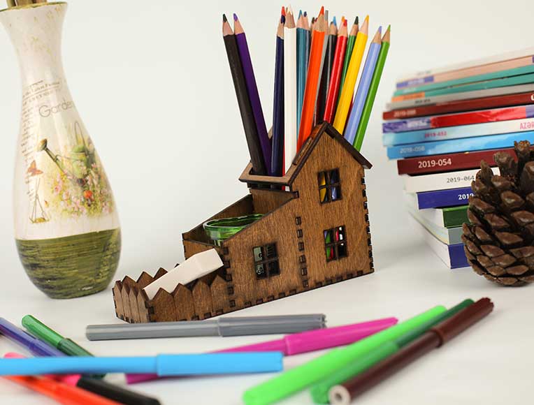 House-Shaped Pencil Holder | Creative Gift for Kids | Photomart