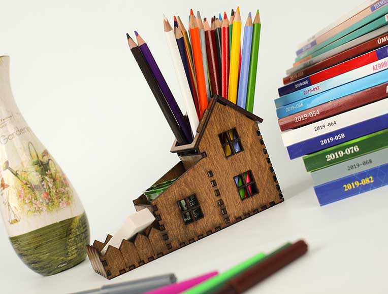 House-Shaped Pencil Holder | Creative Gift for Kids | Photomart