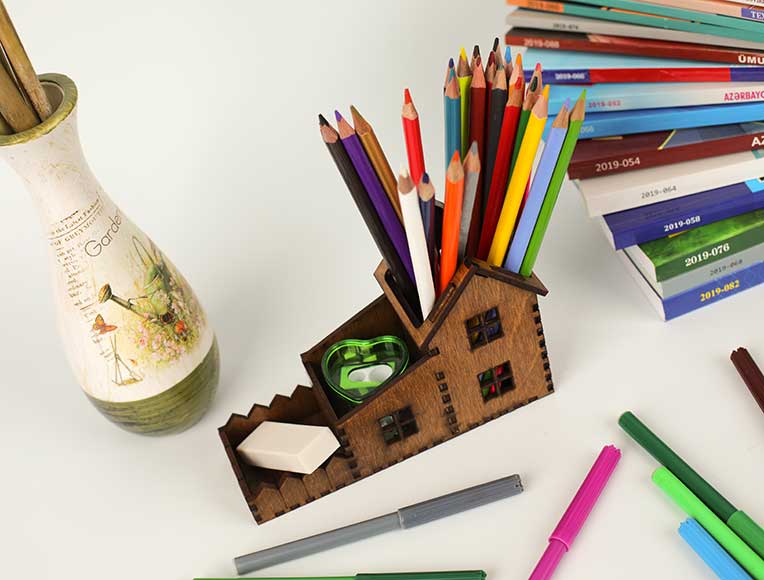 House-Shaped Pencil Holder | Creative Gift for Kids | Photomart