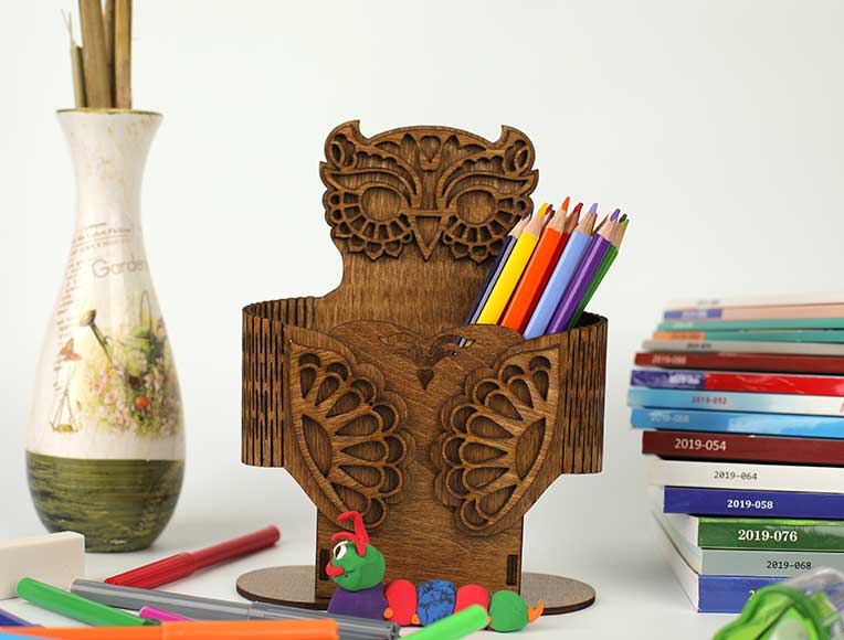 Owl-Shaped Pencil Holder | Smart Gift for Kids | Photomart