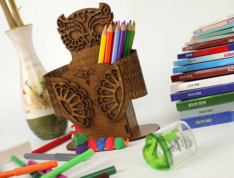 Owl-Shaped Pencil Holder | Smart Gift for Kids | Photomart