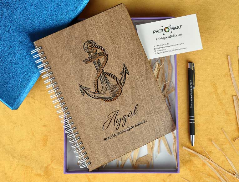 Wooden Notebook | Sea | Photomart.az