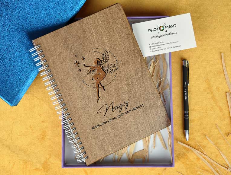 Wooden Notebook | Fairy | Photomart.az