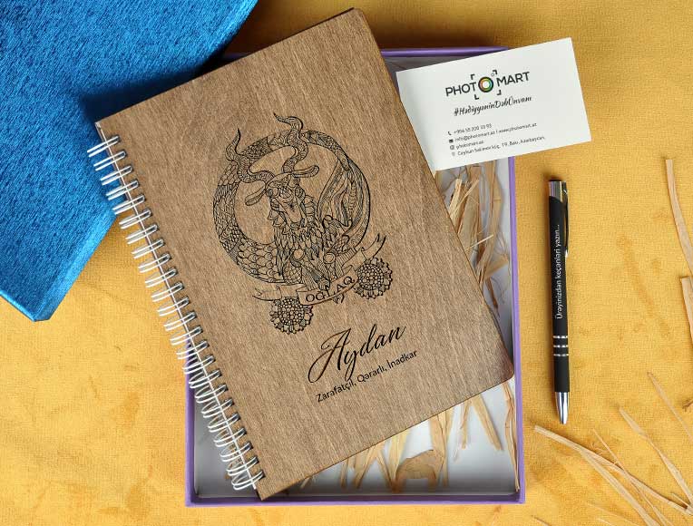 Wooden Notebook | Capricorn | Photomart.az