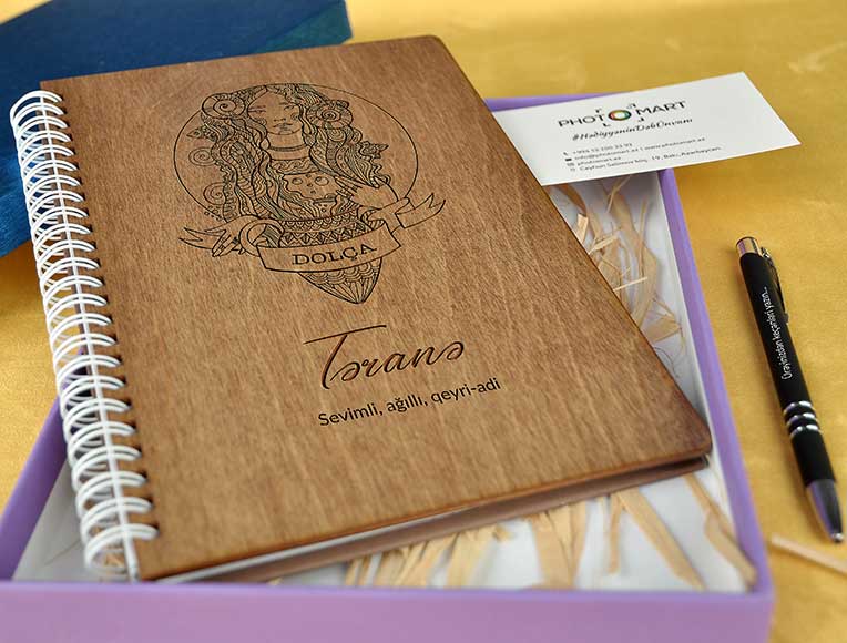 Assortments of Wooden Notebooks | Aquarius | Photomart.az