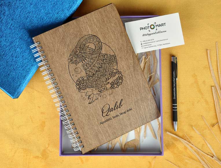 Wooden Notebook Prices | Aries | Photomart.az